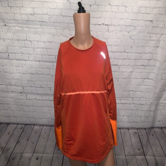 Hind Tops - Hind Dark & Light Orange Long sleeve top size L